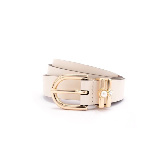 Каtе Sраdе Nеw Υоrk Accessories - 9932 Women's 1 Inch Belt With Pearl & Heart Keppers, Leather Accessory